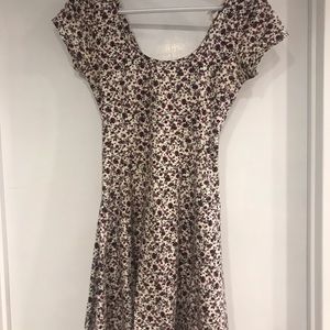 Ribbed Floral Garage Summer Dress